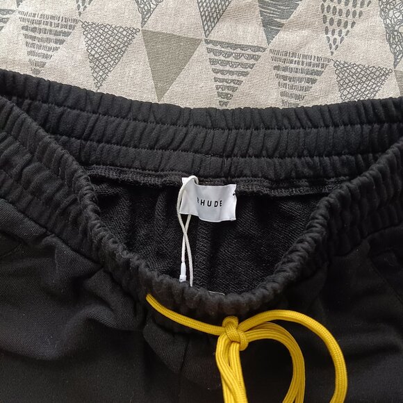 Rhude  Military Twill Emboiered Logo Shorts Black - Picture 3 of 5